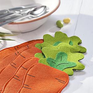 Easter Spring Holiday Accents Easter Carrot-<strong>Shaped</strong> Felt Utensil Bags Easter Carrot Silverware <strong>Holders</strong> - Product Image 3