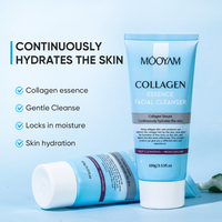 MooYAM 100g Marque privée Nettoyant pour le visage Contrôle de l'huile Crème hydratante pour le nettoyage des pores Collagène Soins du visage Beauté