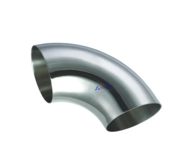 Hot sale stainless steel elbows 4" od weld pipe 2.5" ss elbow sanitary bend pipe for 100% safety