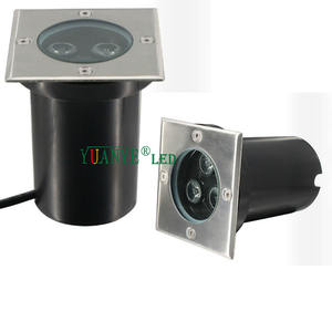 Luces de calle LED cuadradas de 3W, cambio multicolor RGBWAUVO con Tuya Zigbee Wifi y DMX512 IP67 para paisajismo en el exterior - Product Image 1