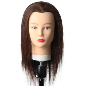 Poupée de Mannequin 100% naturel, cheveux humains, accessoire de formation pour Salon de coiffure, coiffure - Product Image 5