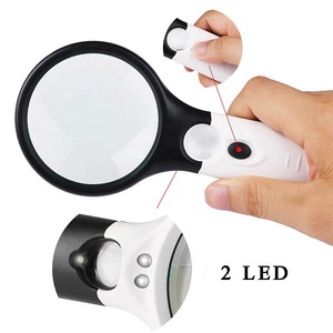 Handheld Illuminated Magnifying Glasses <strong>Magnifier</strong> <strong>with</strong> Light <strong>LED</strong> 3X 45X High Magnification for Reading - Product Image 6