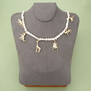 18K chapado en oro auténtico lindo Animal bosque dinosaurio <span class=keywords><strong>jirafa</strong></span> <span class=keywords><strong>escarabajo</strong></span> colgante para Diy pendientes collar Accesorios - Product Image 4