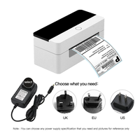 Impresora Térmica de Códigos de Barras de Escritorio de 4x6 Pulgadas con Interfaz USB para Recibos, Etiquetas de Envío y Papel Adhesivo, Impresión a Color de 203 dpi