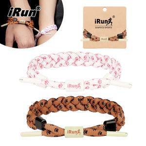 Cordones Deportivos Personalizados <span class=keywords><strong>IRun</strong></span>, Pulsera de Cuerda Multicolor, Cordones Trenzados para Zapatos, Pulsera con Hebillas Metálicas - Product Image 1