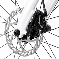 Vélo de course sur route à frein à disque hydraulique 700cc en acier carbone 16 vitesses avec roues en aluminium