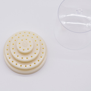 Caja de brocas dentales de 48 orificios, soporte redondo esterilizado de color blanco roto para accesorios de taladro dental - Product Image 3