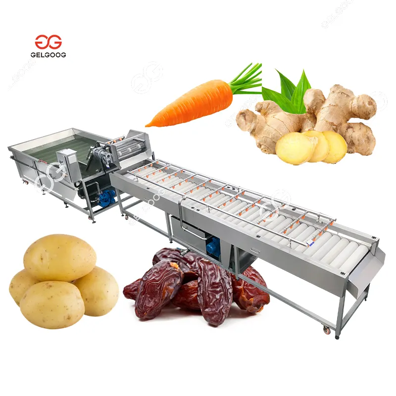 Industrielle Bürsten rolle Datteln Ingwer Karotte Cassava Waschmaschine und Schälmaschinen Sweet Chips Kartoffel reinigungs maschine