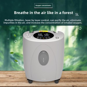 Suministro Directo de Fábrica, Generador de Oxígeno de Grado Médico de 5L, Alimentado por Corriente Alterna, para Uso en Ancianos, Nebulizador Integrado, Oxígeno de Alta Concentración, CE - Product Image 3