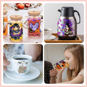 สติ๊กเกอร์ติดแก้วน้ำลายแพทย์ พยาบาล ขนาด 16 ออนซ์ ขายดี ลายพิมพ์ UV DTF แบบ 3 มิติ กันน้ำ - Product Image 5