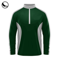 BETHERIVAL Jaket Baseball Wol Lengan Panjang Polos dengan Ritsleting 1/4