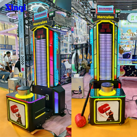 Machine d'arcade de boxe à monnayeur, direct usine, jeu de test de force Hercules avec marteau, pour parc d'attractions intérieur