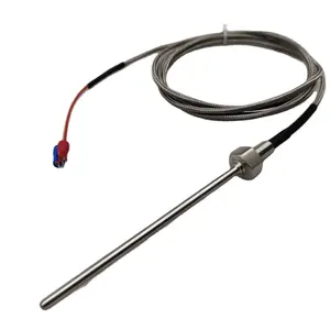 Sonde 4mm Wzp Capteur de température Thermocouple Pt100 Rtd Avec filetage de raccord