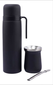 Factory 8oz Mate Cup 1L Botella de agua Sudamérica Regalo Promoción Aislamiento al vacío Acero inoxidable Yerba Mate Cup Juego de té - Product Image 2