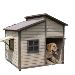 Hot-Bán Rắn Gỗ Ngoài Trời Con Chó Nhà Mặt Trời Và Mưa Bảo Vệ Lớn Và Vừa Con Chó Lồng Cho Vật Nuôi - Product Image 3