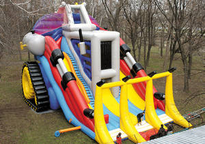 Tobogán Inflable con Temática de Jirafa, Castillo Inflable de Safari con Jirafa - Product Image 3