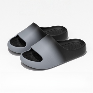 Fashionable Flip Flops Anti Slip Anti Odor Open Toe Knit Upper Cork/PVC Lightweight Cushioned Eco-Friendly Indoor <b>Slippers</b> All - Product Image 3