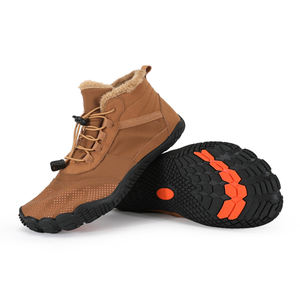 <span class=keywords><strong>Botas</strong></span> descalzas de invierno OEM/ODM, zapatos de senderismo de piel con punta ancha para hombres y mujeres con cordón elástico, zapatos impermeables para caminar - Product Image 1