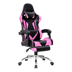 Chaise de jeu Orange <span class=keywords><strong>noir</strong></span> dossier haut de haute qualité chaise de jeu confortable siège en gros de voiture de course OEM personnalisé - Product Image 5