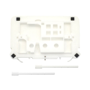 Kit adaptador de placa ancha TROPEA 3 para desagües, plástico blanco - Product Image 1