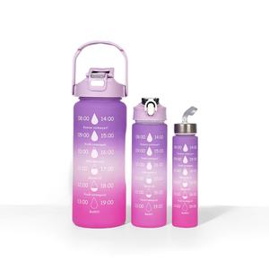 Grande salle de sport en plastique pour boire <span class=keywords><strong>1L</strong></span> 1000 ml antidérapant sans Bpa avec logo personnalisé - Product Image 1