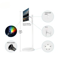 Mesin Smart Mate Desktop 27 Inci 144Hz Layar Sentuh FHD Android 13 TV Pintar Portabel dengan Baterai 33000mAh