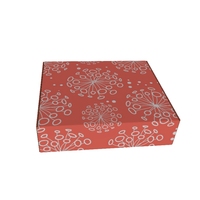 Boîte d'emballage personnalisée pour chaussettes/manteaux en fourrure, en carton recyclable, avec impression laminée effet dégradé, pour présentation de mode