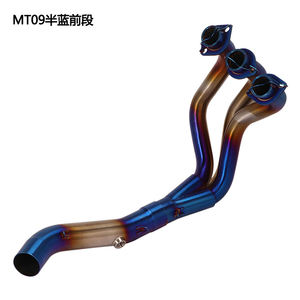 <span class=keywords><strong>Silencieux</strong></span> d'échappement en alliage de titane pour moto Yamaha MT-09 <span class=keywords><strong>MT09</strong></span> FZ-09, modification de l'échappement, raccordement avant, tuyau intermédiaire - Product Image 3