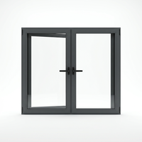 Ventanas Opuestas Abatibles de Aluminio Impermeables de Alta Calidad para Viviendas, Villas y Edificios de Estilo Europeo