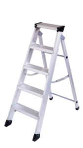 <span class=keywords><strong>Escabeau</strong></span> pliant en alliage d'<span class=keywords><strong>aluminium</strong></span> durable à <span class=keywords><strong>5</strong></span> <span class=keywords><strong>marches</strong></span>, échelle extensible pour les tâches de maintenance intérieures et extérieures - Product Image 4