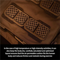 Gilet tactique léger haute performance, rembourrage respirant imprimé en 3D en PE pour accessoires tactiques d'extérieur à haute résistance fixe