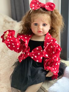 Muñeca Bebé Reborn <span class=keywords><strong>de</strong></span> Silicona Realista Hecha a Mano, 22 Pulgadas (55 cm), Juguete Suave <span class=keywords><strong>de</strong></span> Vinilo para Niña Pequeña, Cuerpo Suave Terminado, Juguete Realista para Regalo - Product Image 6