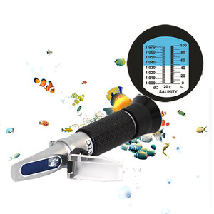 Refractómetro de agua de mar portátil 0-10% Atc Refractómetro de salinidad Medidor de sal Refractómetro <span class=keywords><strong>digital</strong></span> de agua salada Precio - Product Image 1