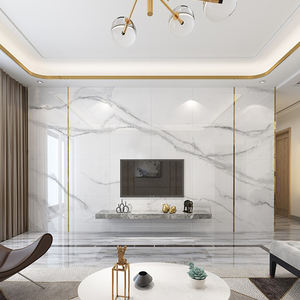 Pannello Murale per TV in <span class=keywords><strong>Marmo</strong></span> Bianco <span class=keywords><strong>Lastre</strong></span> di <span class=keywords><strong>Marmo</strong></span> Spesse - Product Image 1