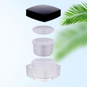 Sang Trọng Kem Mỹ Phẩm Lọ 5G 50G Vuông Trong Suốt Acrylic Nhựa 10Ml Nắp Cho Khuôn Mặt Kem Mắt Kem <span class=keywords><strong>5Ml</strong></span> Mặt Nạ Bao Bì - Product Image 6