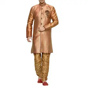 New Design Fashionable Men's Shoes Kurta Shirts In India With Long Kurti For Men