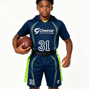 Nouveautés : Maillots de flag football 7V7, uniformes de flag football, t-shirts à capuche pour jeunes - Product Image 1