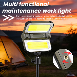 Yunmai Foldable Camping Work Light Solar USB Charging Built-In 3000mAh <b>Battery</b> Adjustable Brightness Magnetic Mount Outdoor Use - Product Image 2