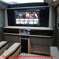 Cloisons de séparation de luxe pour voitures avec accessoires muraux TV V250, intérieur de voiture avec bar dissimulé et siège pour Mercedes-Benz Vito V260 W447