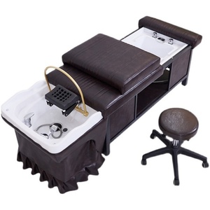 Kisen Black New High-end High-end Ergonomic Shampoo <b>Bed</b> Can Be Customized Color Ceramic Shampoo Basin - Product Image 1