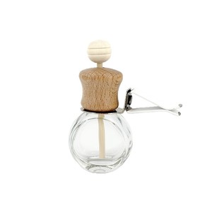 Bouteille diffuseur de parfum vide pour voiture, cylindrique plate et ronde, 10 ml, pour décoration de grille d'aération de climatisation - Product Image 3