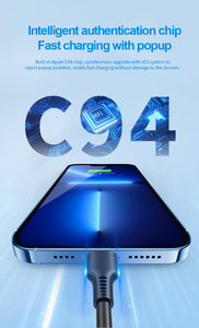 شاحن سريع PD30W معتمد من <span class=keywords><strong>MFi</strong></span>، كابل USB-C إلى Lightning للشحن السريع لهواتف آيفون 14 و13/12/12 برو/برو ماكس/11/11 برو ماكس/إكس إس ماكس/وآيباد - Product Image 4