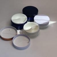 Cosmétique 50g * 2 100g * 2 Crème Pot Boîte Emballage Gel Double Chambre Double Compartiments Crème 100g Acrylique Pot