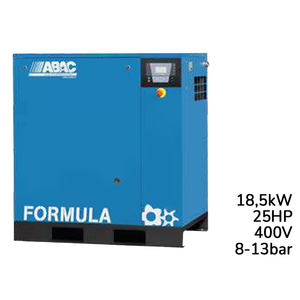 Compresseur rotatif à vis à vitesse fixe ABAC Formula 18.5kW sur base, 8-13 bar - Product Image 1