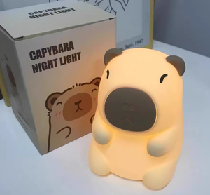 ไฟกลางคืนซิลิโคนรูปคาปิบาร่าน่ารัก ชาร์จ USB ได้ ไฟ LED เปลี่ยนสีได้ เหมาะสำหรับเด็ก ใช้ข้างเตียง ลายการ์ตูนสัตว์ ไฟกลางคืนสำหรับห้องเด็ก - Product Image 5