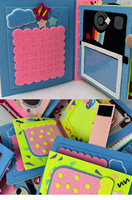 Album photo personnalisé en feutre avec décoration de gâteau, livre de souvenirs d'anniversaire fait main pour bébé fille et garçon, cadeau souvenir de fête