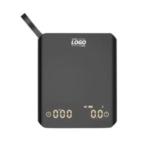 High Precision Rechargeable <b>Mini</b> Coffee <b>Scale</b> with Timer (0.1g/2kg) - Auto Wake Feature for Pour Over, Drip, Espresso Brewing - Product Image 1