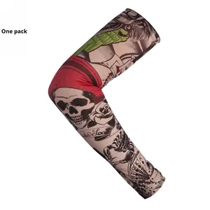 Manchons de protection pour tatouage, protection d'armes réaliste et sans couture, protection UV, motif imprimé pour le cyclisme - Product Image 2