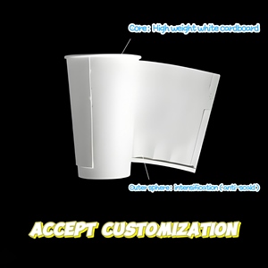 Double couche blanche <span class=keywords><strong>personnalisable</strong></span> de <span class=keywords><strong>carton</strong></span> dégradable et tasses de papier de graffiti - Product Image 5