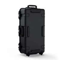 7050 personnalisé grand robuste en plastique dur vol DJ étui empilable camion boîte à outils sur roues pour le matériel